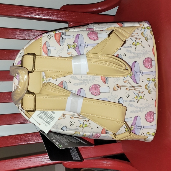 🎉HP🎉 Loungefly Disney Peter Pan+Tinker Bell Mushroom Mini Backpack - Picture 4 of 5